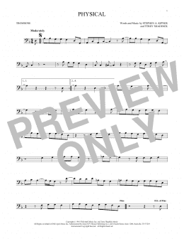 page one of Physical (Trombone Solo)