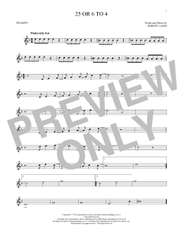 page one of 25 Or 6 To 4 (Trumpet Solo)