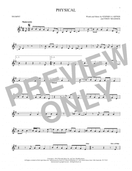 page one of Physical (Trumpet Solo)