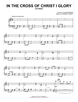 page one of In The Cross Of Christ I Glory (Piano Solo)