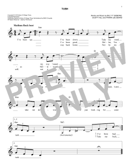 page one of Tush (Lead Sheet / Fake Book)