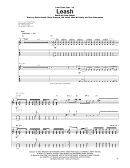page one of Leash (Guitar Tab)