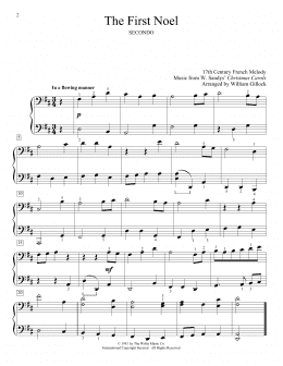 page one of The First Noel (Piano Duet)