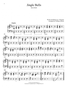 page one of Jingle Bells (Piano Duet)