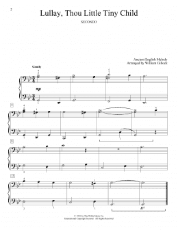 page one of Lullay, Thou Little Tiny Child (Piano Duet)