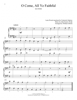 page one of O Come, All Ye Faithful (Adeste Fideles) (Piano Duet)