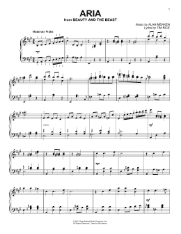 page one of Aria (from Beauty And The Beast) (Piano Solo)