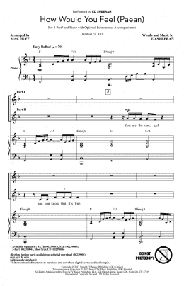 page one of How Would You Feel (Paean) (arr. Mac Huff) (2-Part Choir)