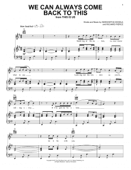 page one of We Can Always Come Back To This (Piano, Vocal & Guitar Chords (Right-Hand Melody))