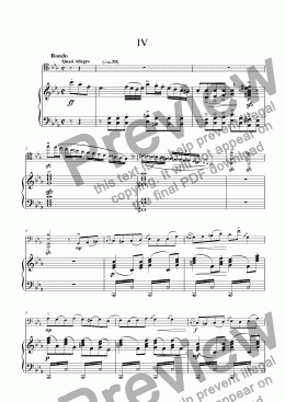 page one of Rondo - Cello Sonata in C minor (IV mvt.)