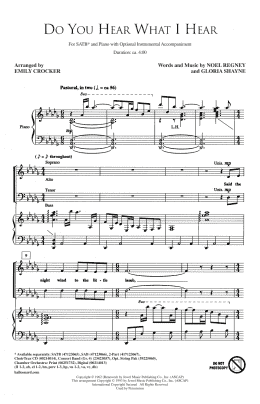 page one of Do You Hear What I Hear (SATB Choir)