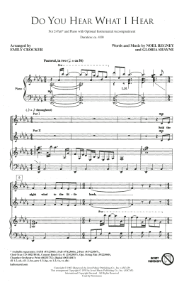 page one of Do You Hear What I Hear (2-Part Choir)