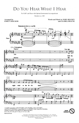 page one of Do You Hear What I Hear (SAB Choir)