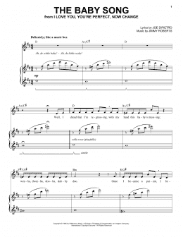 page one of The Baby Song (Piano & Vocal)
