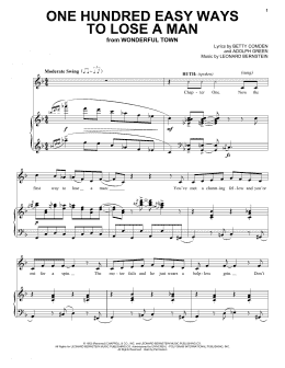 page one of One Hundred Easy Ways To Lose A Man (Piano & Vocal)