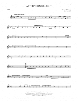 page one of Afternoon Delight (French Horn Solo)