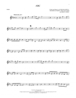 page one of ABC (French Horn Solo)