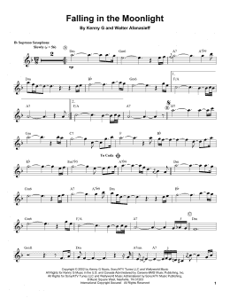 page one of Falling In The Moonlight (Soprano Sax Transcription)