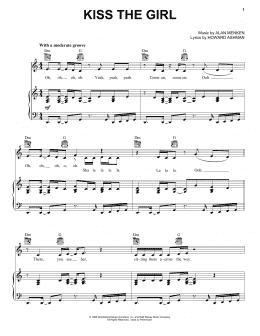 page one of Kiss The Girl (from Disney's Descendants 2) (Piano, Vocal & Guitar Chords (Right-Hand Melody))