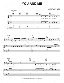 page one of You And Me (from Disney's Descendants 2) (Piano, Vocal & Guitar Chords (Right-Hand Melody))