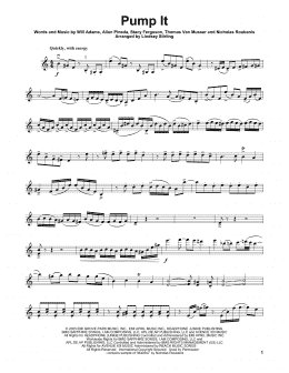page one of Pump It (Violin Solo)