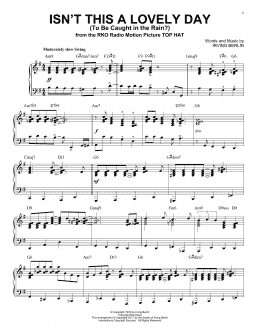 page one of Isn't This A Lovely Day (To Be Caught In The Rain?) [Jazz version] (Piano Solo)