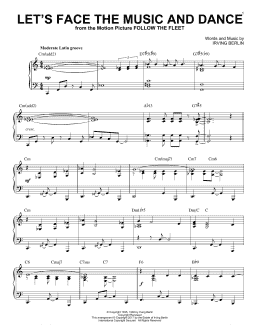 page one of Let's Face The Music And Dance [Jazz version] (Piano Solo)