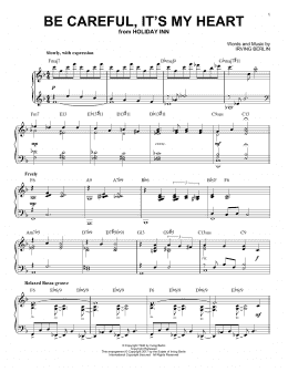 page one of Be Careful, It's My Heart [Jazz version] (Piano Solo)