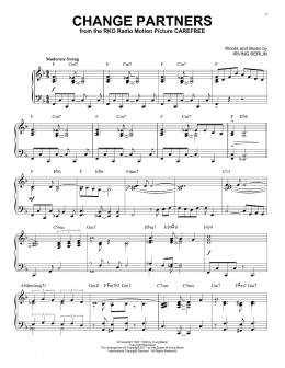 page one of Change Partners [Jazz version] (Piano Solo)