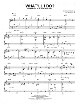 page one of What'll I Do? [Jazz version] (Piano Solo)