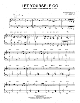 page one of Let Yourself Go [Jazz version] (Piano Solo)