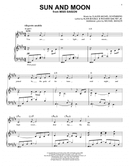 page one of Sun And Moon (Piano & Vocal)
