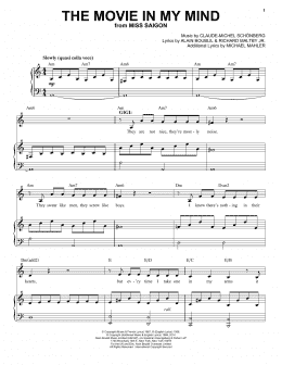 page one of The Movie In My Mind (Piano & Vocal)