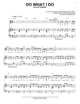 page one of Do What I Do (Piano, Vocal & Guitar Chords (Right-Hand Melody))