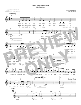 page one of Let's Get Together (Get Together) (Easy Lead Sheet / Fake Book)