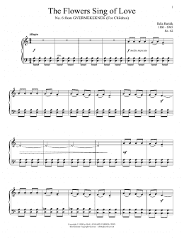 page one of The Flowers Sing Of Love (Piano Solo)