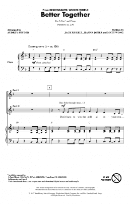 page one of Better Together (2-Part Choir)