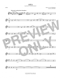 page one of Aria (from Beauty And The Beast) (French Horn Solo)