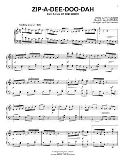 page one of Zip-A-Dee-Doo-Dah (from Song Of The South) [Ragtime version] (arr. Phillip Keveren) (Piano Solo)
