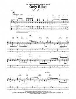 page one of Only Elliot (Guitar Tab)