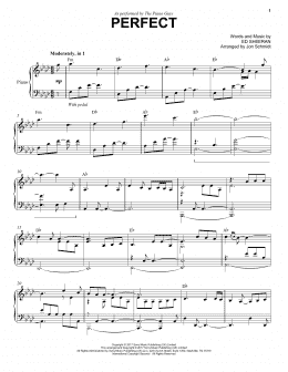 page one of Perfect (arr. Jon Schmidt) (Piano Solo)
