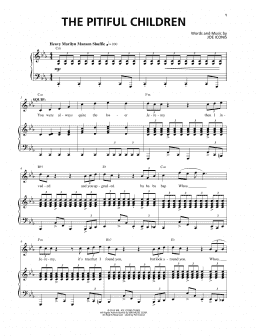 page one of The Pitiful Children (from Be More Chill) (Piano & Vocal)
