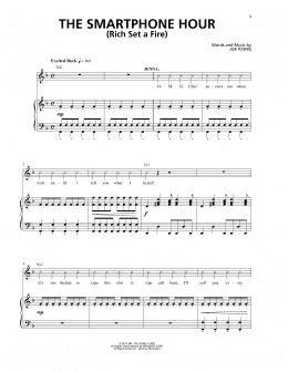 page one of The Smartphone Hour (Rich Set A Fire) (from Be More Chill) (Piano & Vocal)