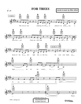 page one of For Trees (Lead Sheet / Fake Book)