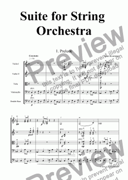 page one of Suite for String Orchestra - 1 (Prelude)