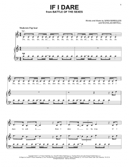 page one of If I Dare (Piano, Vocal & Guitar Chords (Right-Hand Melody))