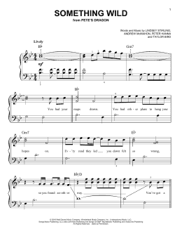 page one of Something Wild (Easy Piano)