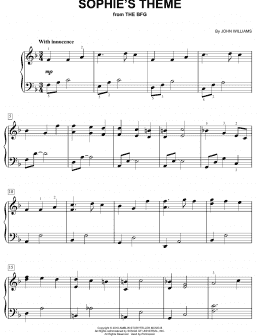 page one of Sophie's Theme (Easy Piano)