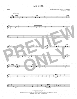 page one of My Girl (French Horn Solo)