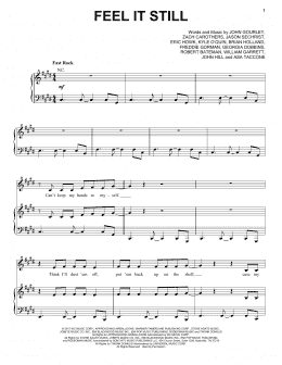 page one of Feel It Still (Piano, Vocal & Guitar Chords (Right-Hand Melody))